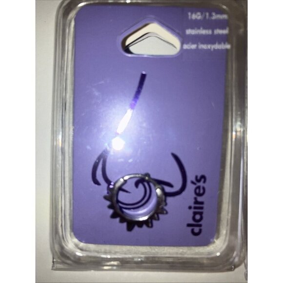 Not for sale hold Claire’s 16G Stainless Steel Nose Ring a new - Picture 1 of 1